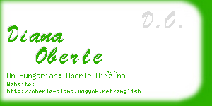 diana oberle business card